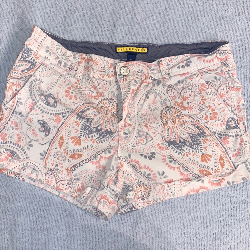 Aeropostale / Prince & Fox Printed Paisley Shorts